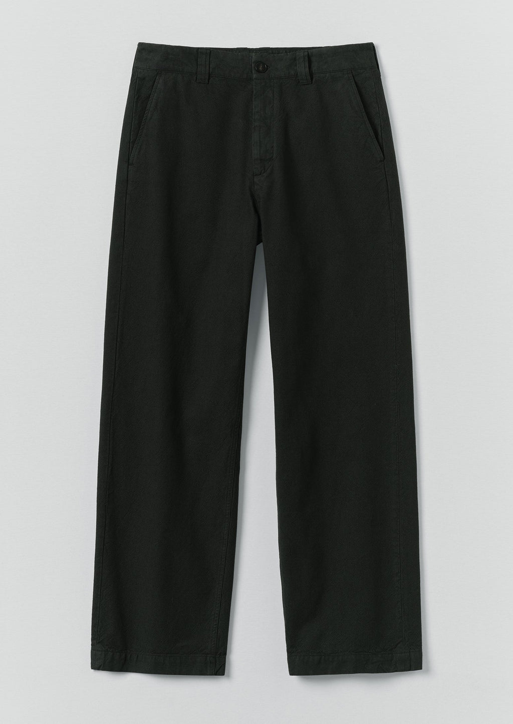 Rory Overdyed Micro Houndstooth Cotton Trousers | Oil Green