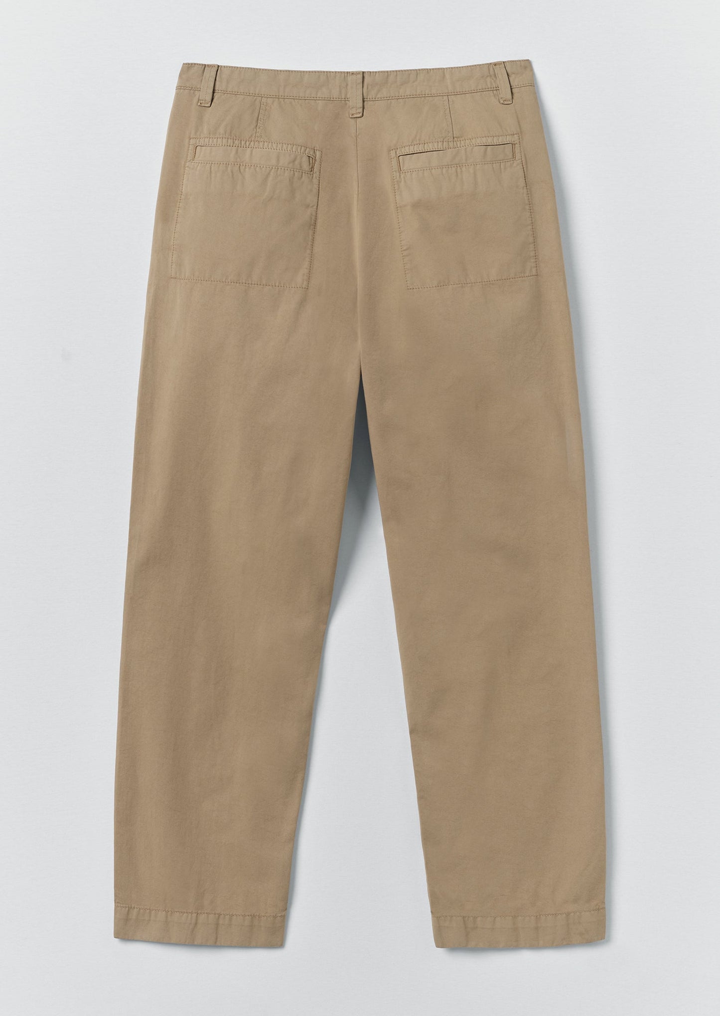 Otto Pleated Cotton Twill Trousers | Oyster