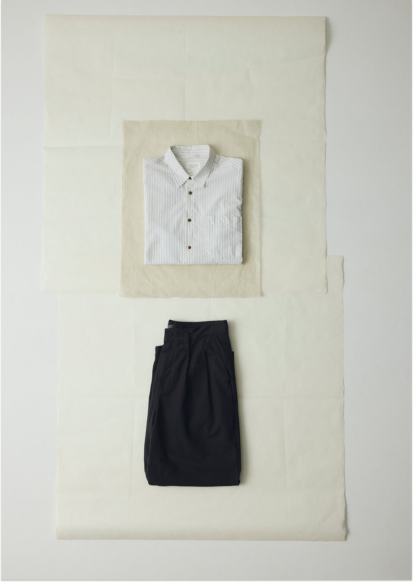 Jacquard Stripe Shirt | Shale Stone