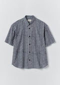 Natural Dye Stripe Cotton Shirt | Indigo