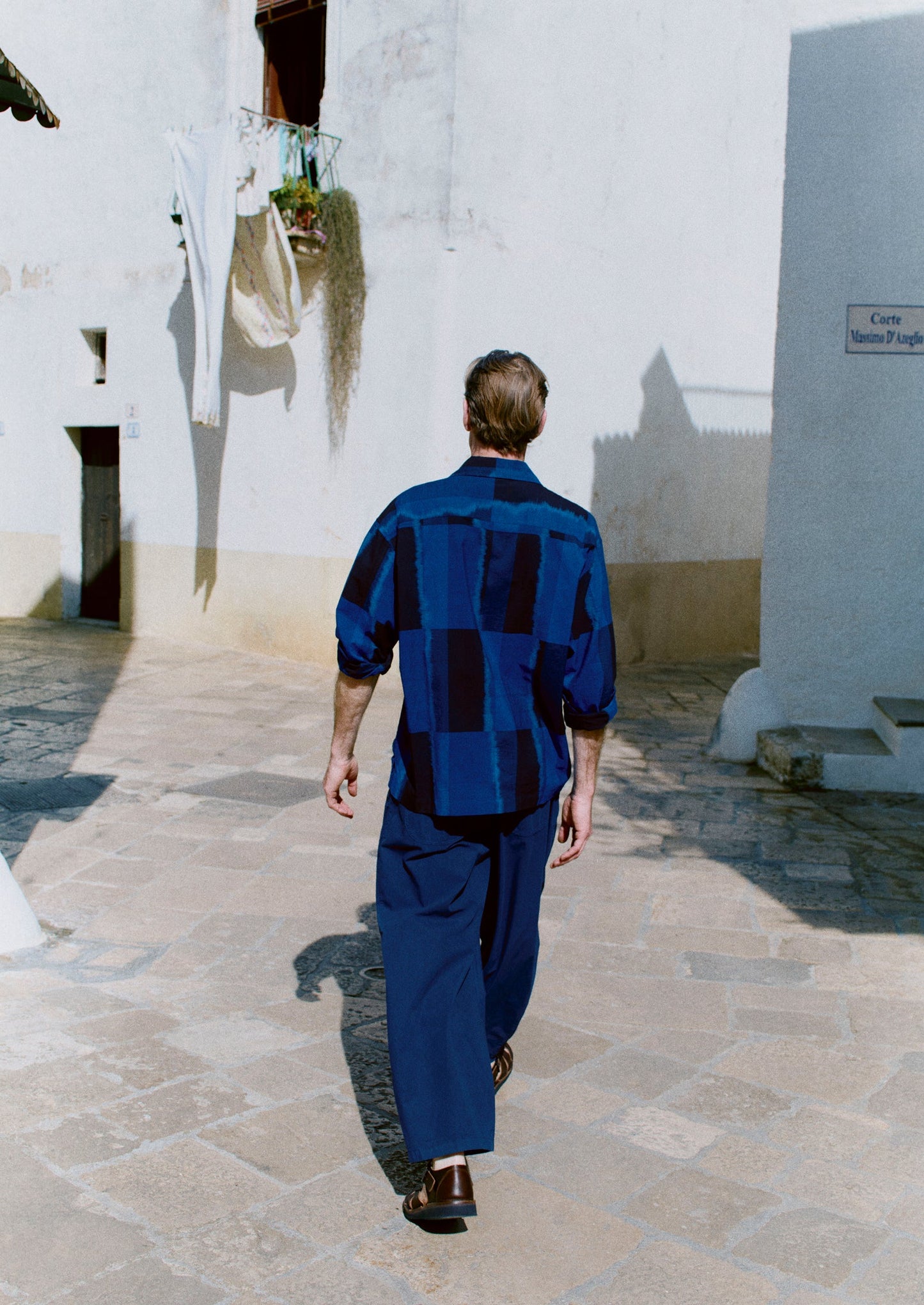 Sobremesa Cotton Ikat Shirt | Bright Blue
