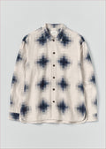 Mosaic Cotton Ikat Shirt | Slate/Putty