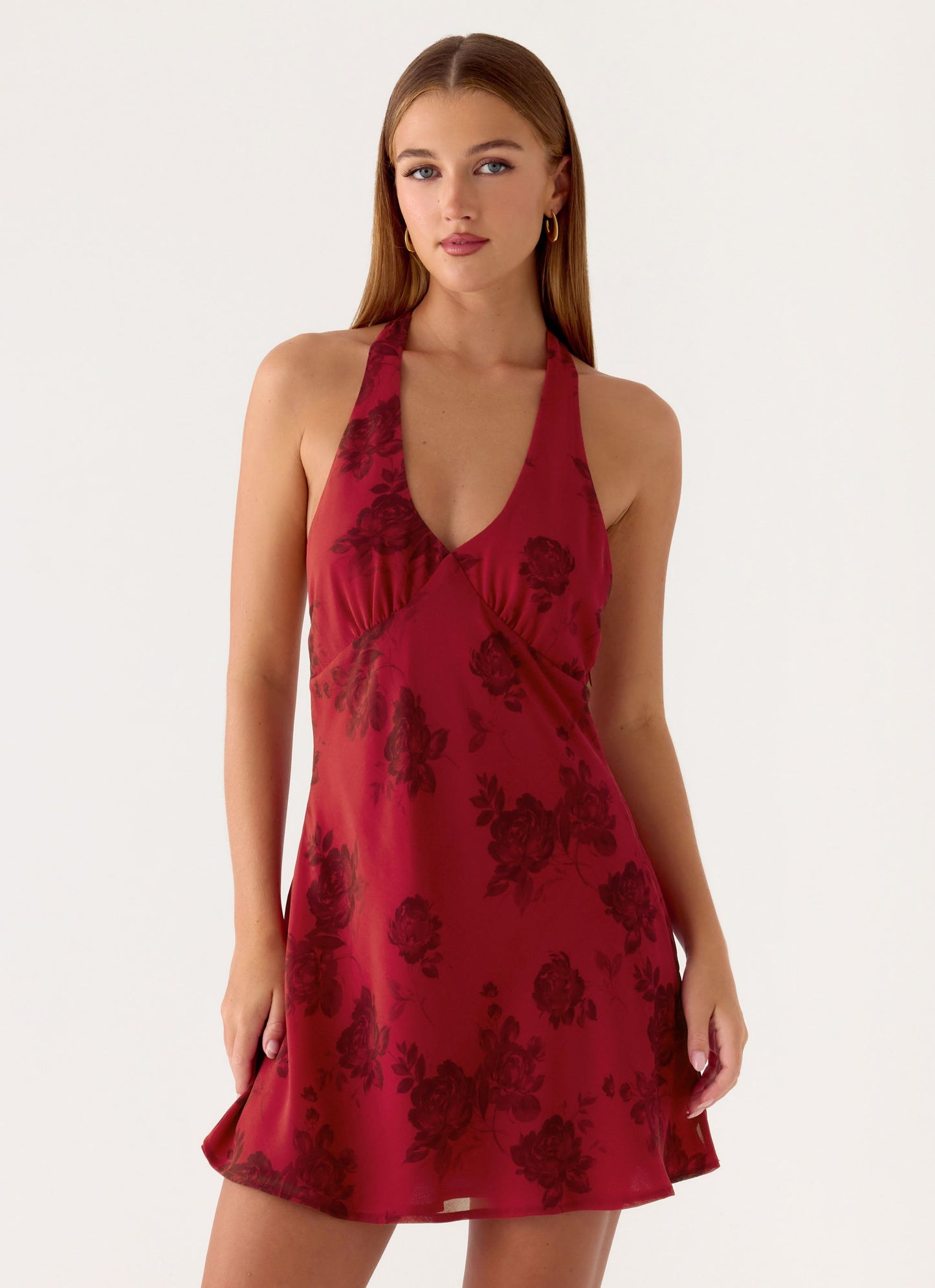 Magnolia Mini Dress - Cherry Rose