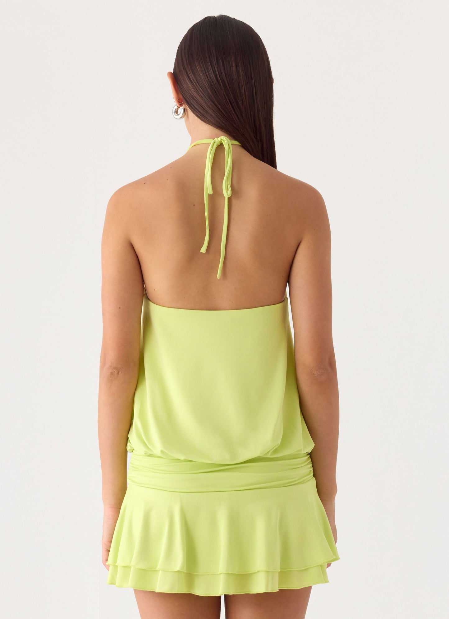 Make It Right Mini Dress - Lime