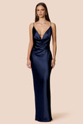 Nookie Valerie Cowl Gown - Navy