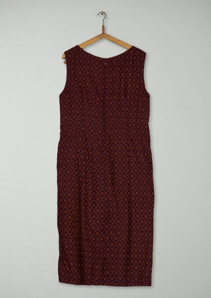 Reworn Ikat Column Dress Size 14 (1875) | Multi