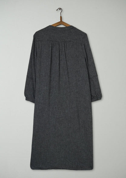 Reworn Emma Shirt Dress Size 12 (1869) | Charcoal