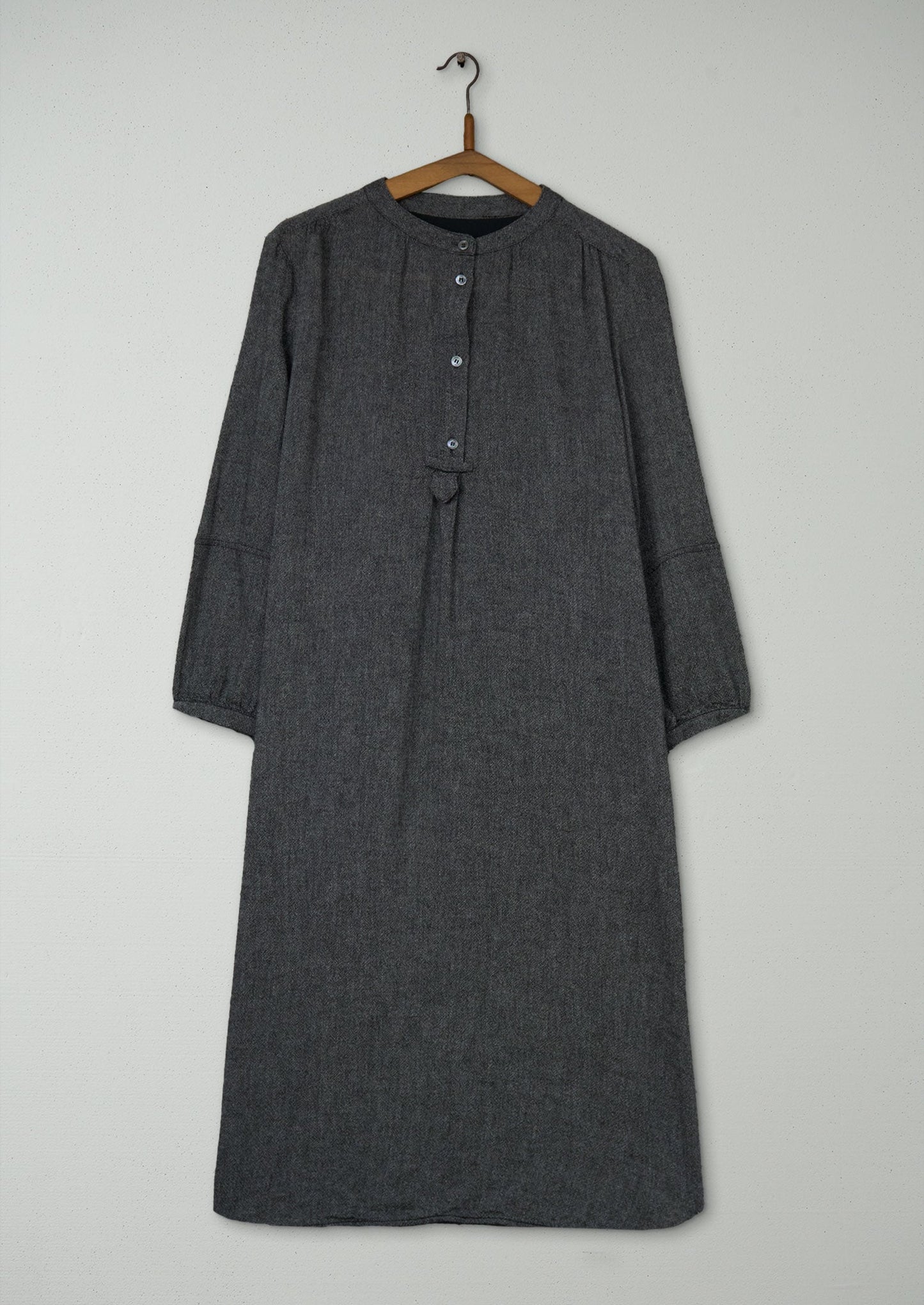 Reworn Emma Shirt Dress Size 12 (1869) | Charcoal