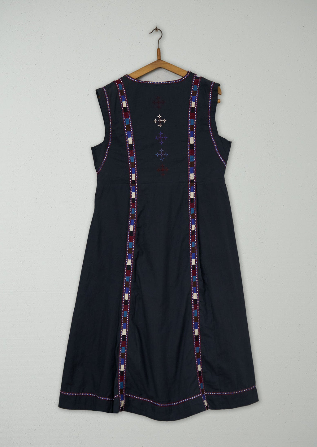 Reworn Embroidered Tunic Dress Size 12 (1867) | Multi