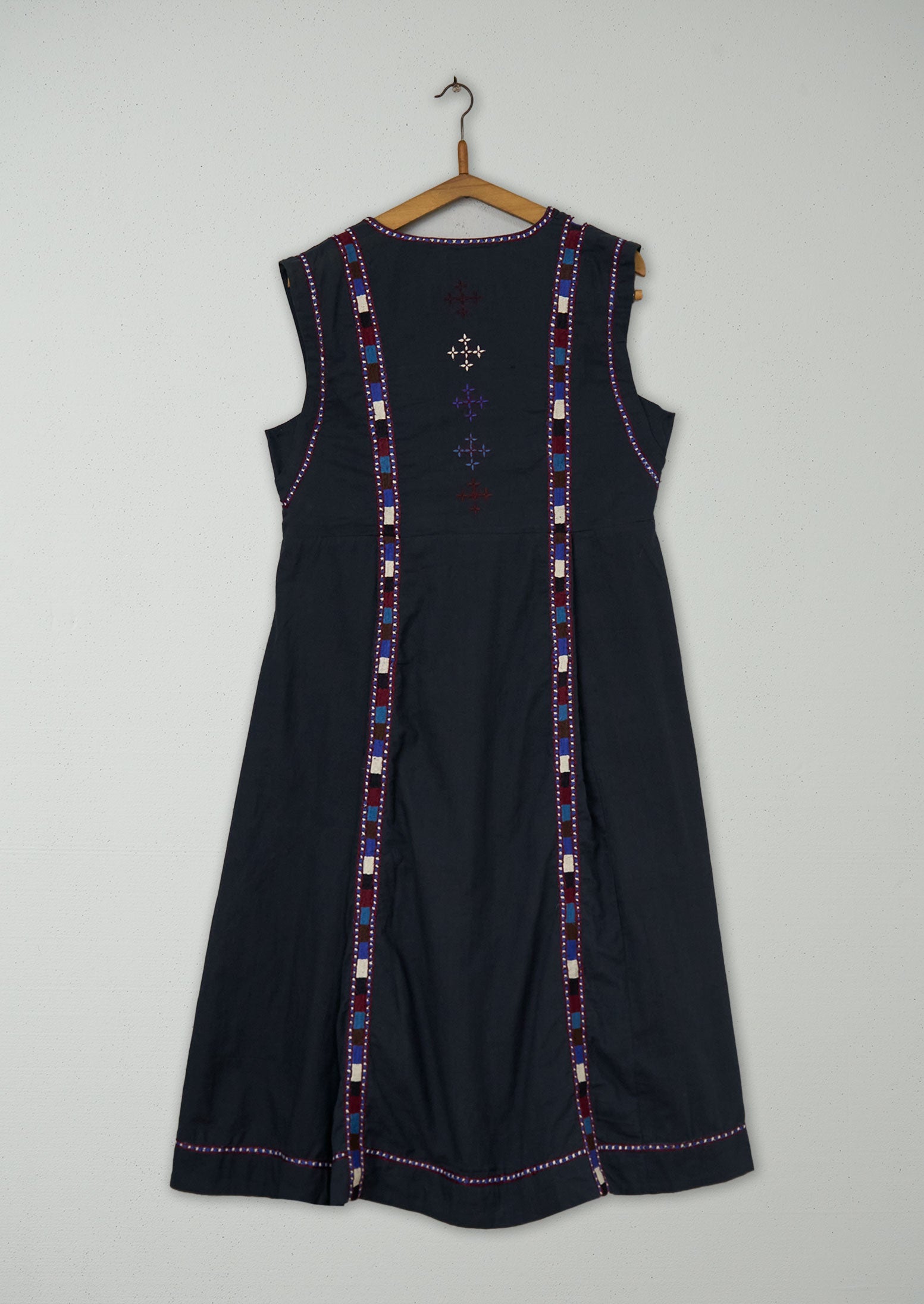 Reworn Embroidered Tunic Dress Size 12 (1867) | Multi