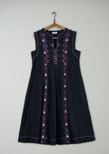 Reworn Embroidered Tunic Dress Size 12 (1867) | Multi