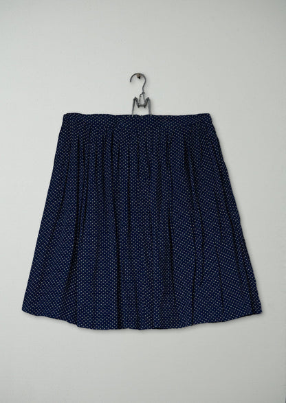 Reworn Micro Dash Skirt Size 10 (321) | Navy