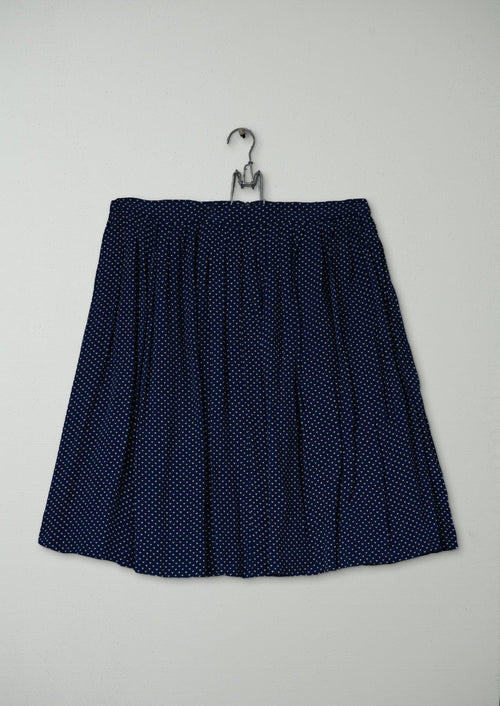 Reworn Micro Dash Skirt Size 10 (321) | Navy