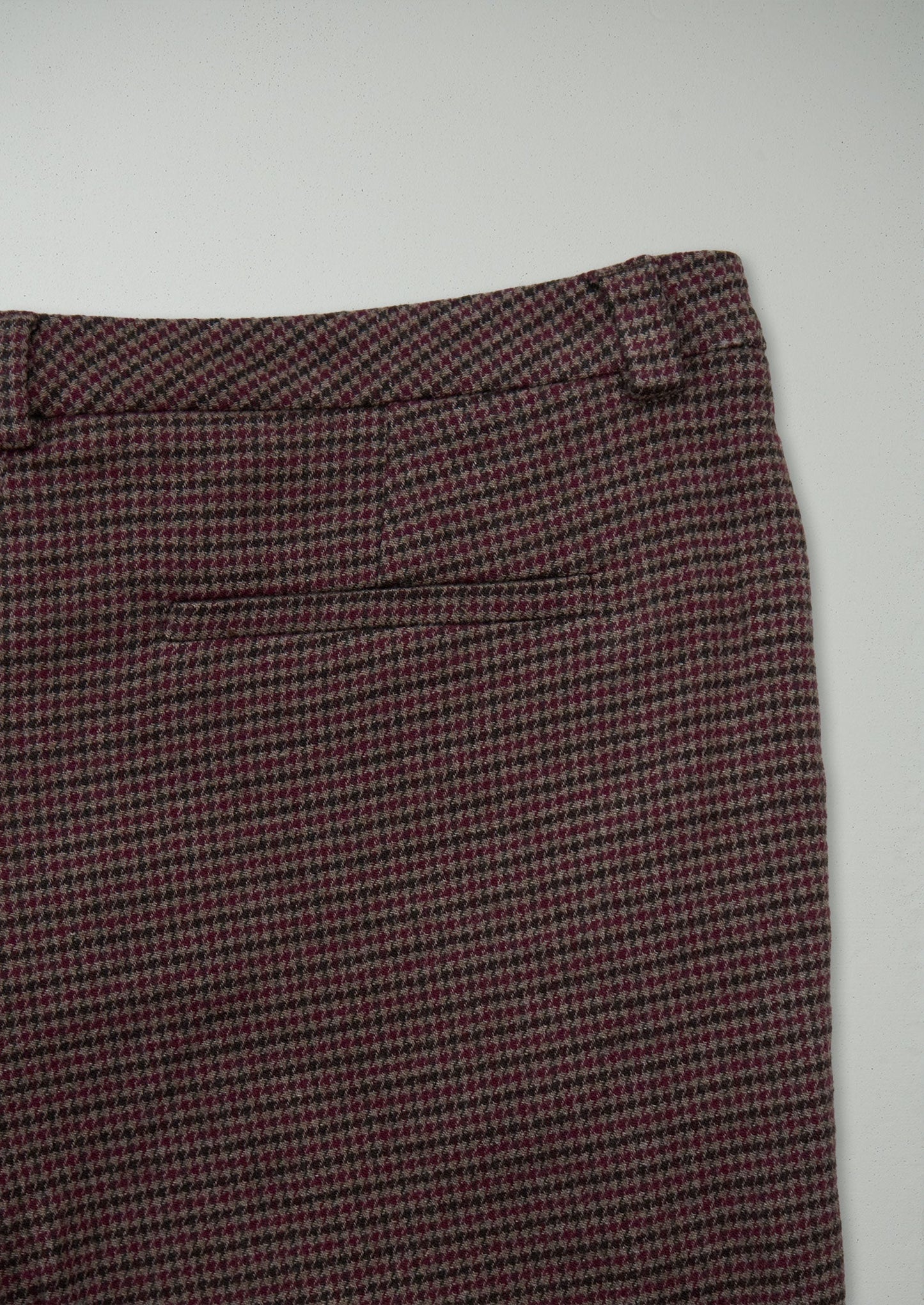 Reworn Check Cigarette Trousers Size 14 (768) | Multi