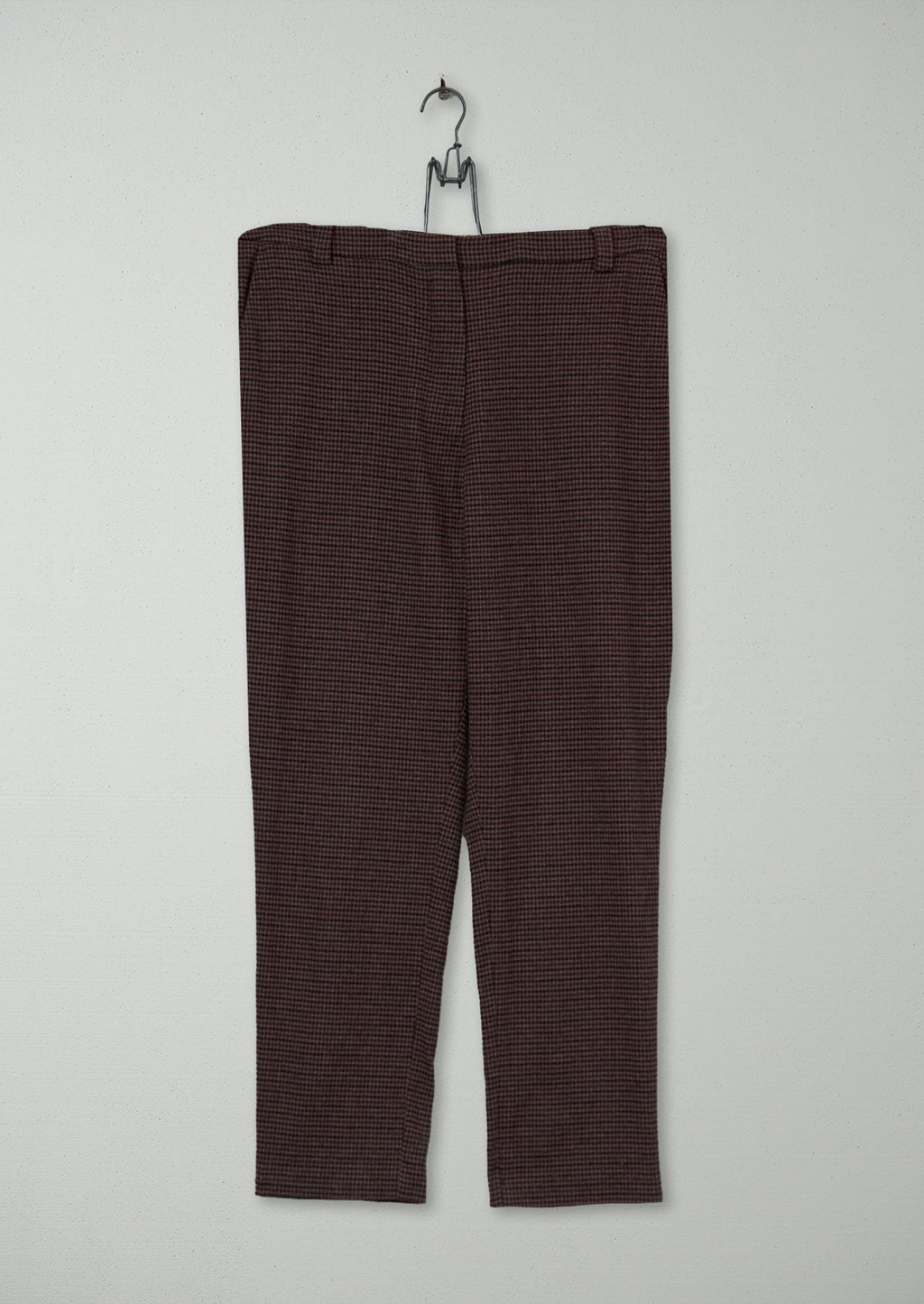 Reworn Check Cigarette Trousers Size 14 (768) | Multi