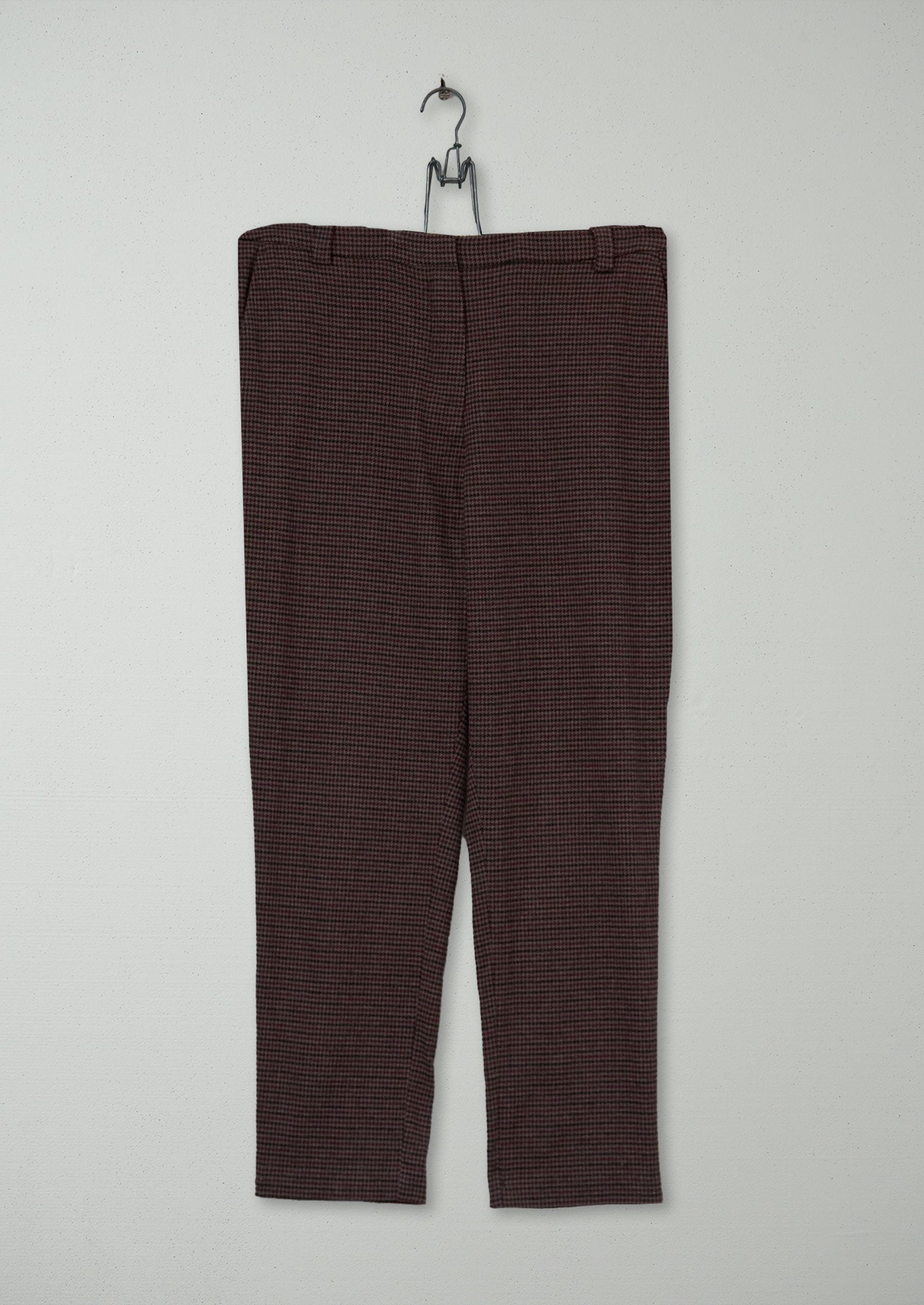 Reworn Check Cigarette Trousers Size 14 (768) | Multi