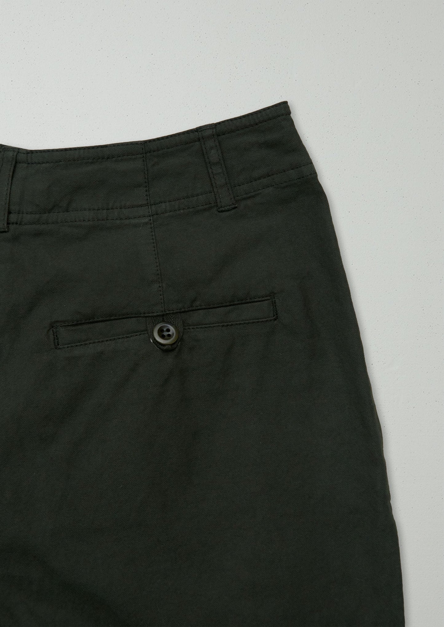 Reworn Cotton Canvas Trousers Size 8 (978) | Ash Green
