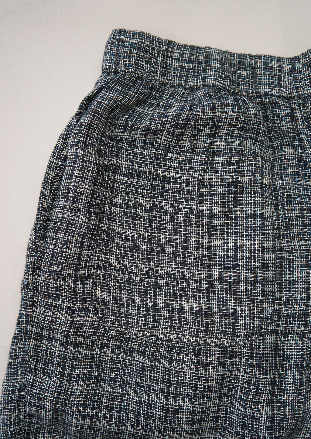 Reworn Check Linen Trousers Size M (1233) | Multi