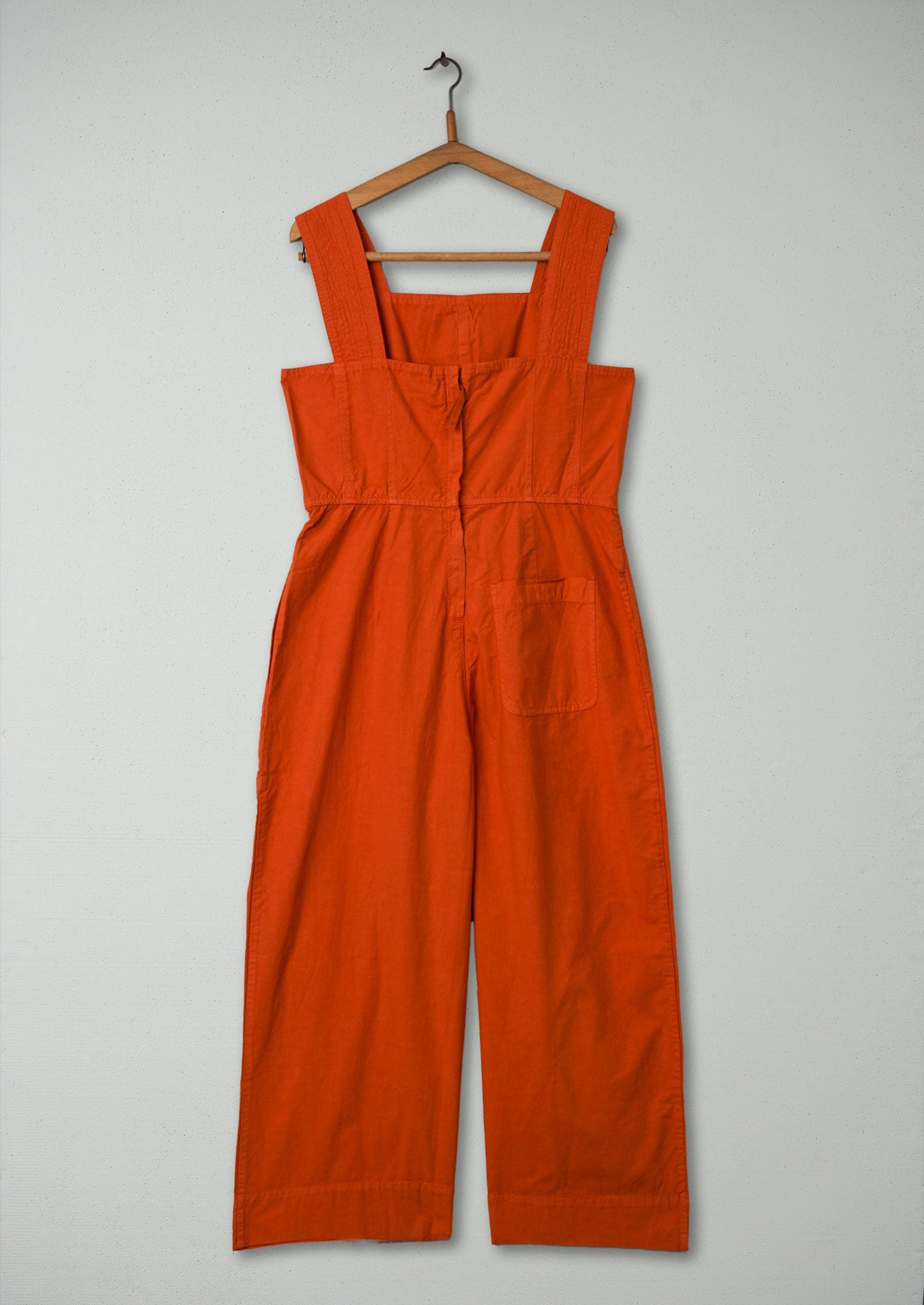 Reworn Cotton Linen Jumpsuit Size 6 (1287) | Spice