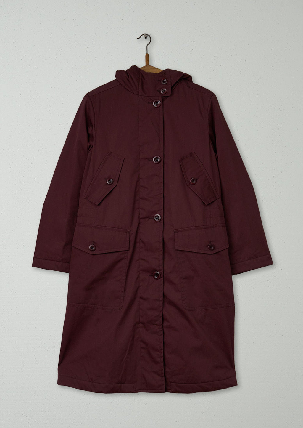 Reworn Cotton Parka Size 6 (120) | Hickory