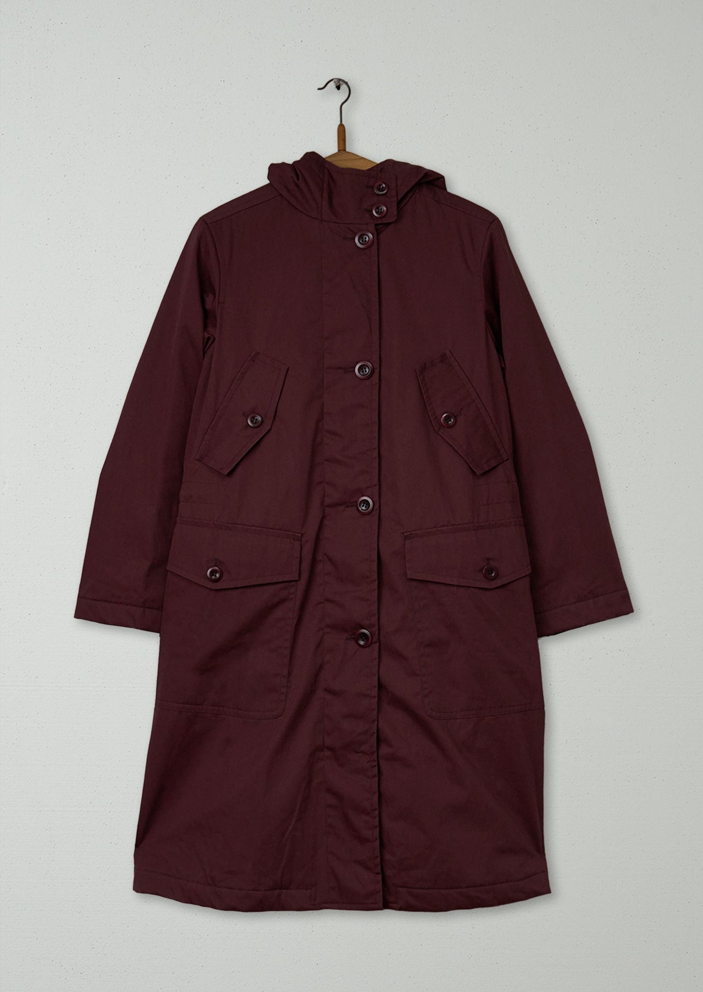 Reworn Cotton Parka Size 6 (120) | Hickory
