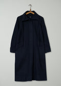 Reworn Drawstring Collar Dress Size S (1830) | Slate