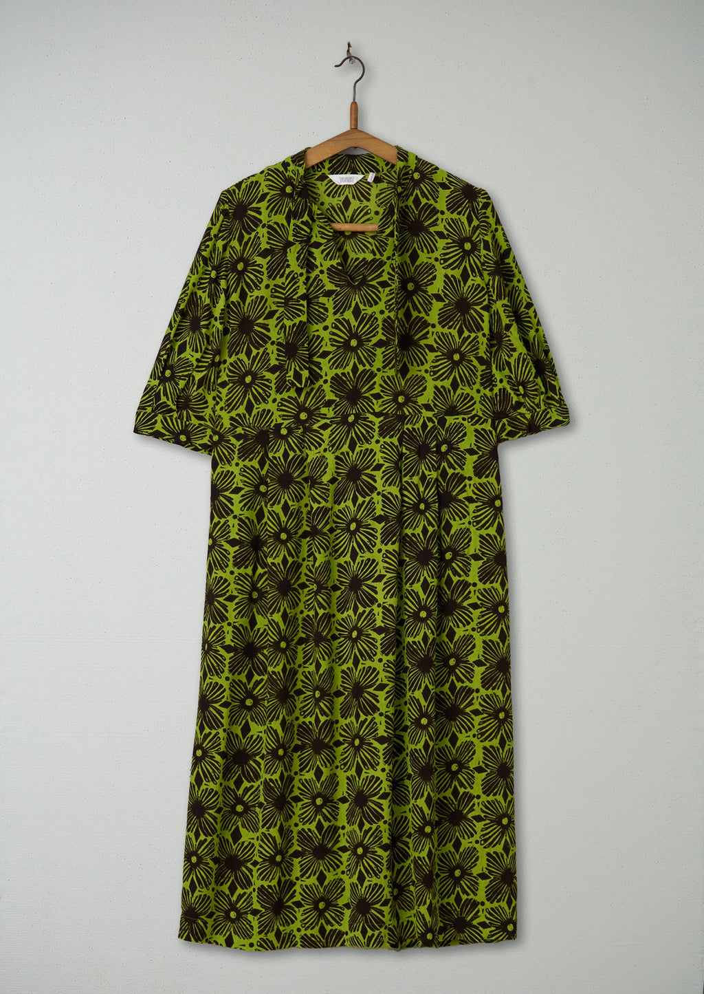 Reworn Tie Neck Print Dress Size 4 (1636) | Multi