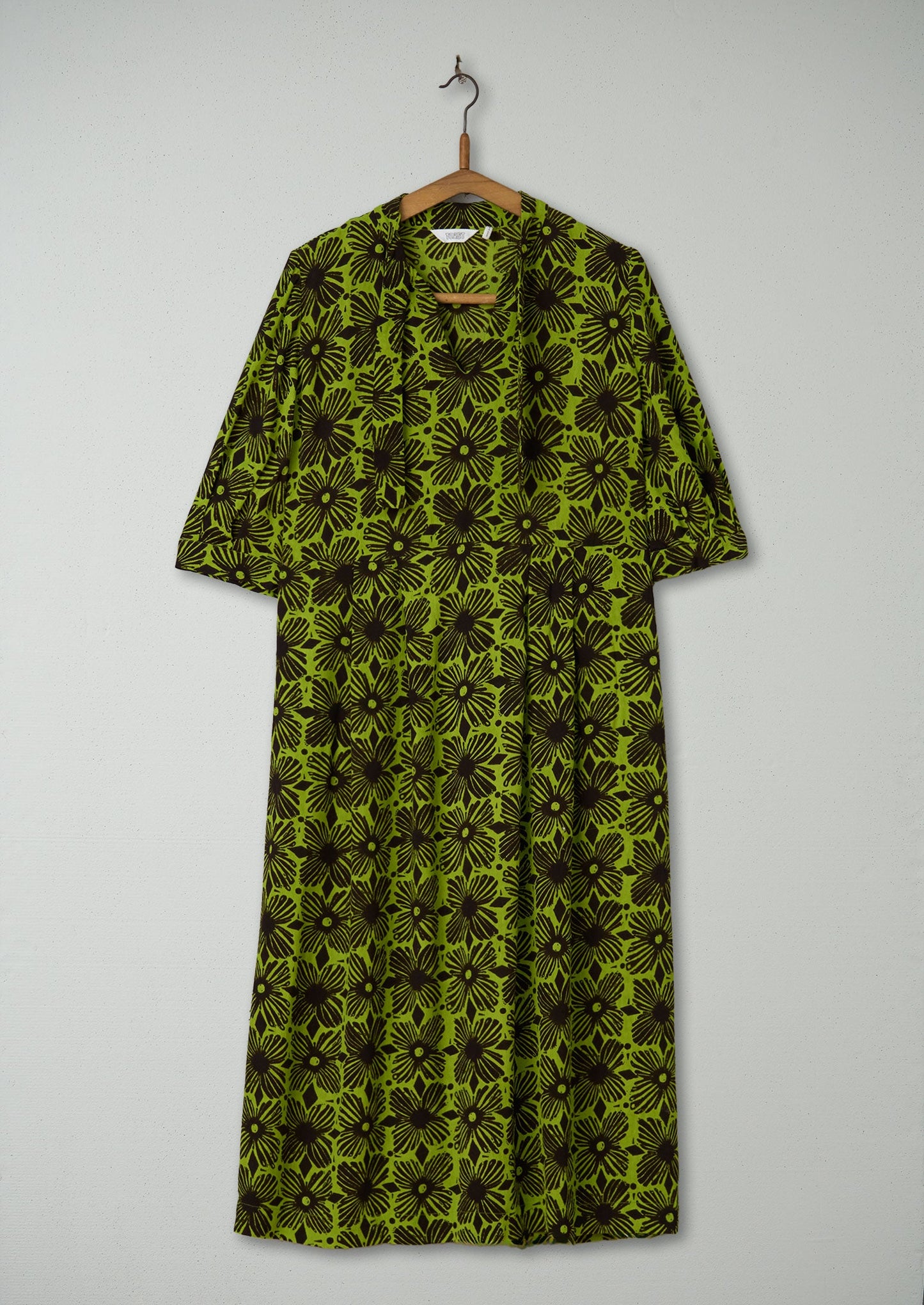 Reworn Tie Neck Print Dress Size 4 (1636) | Multi