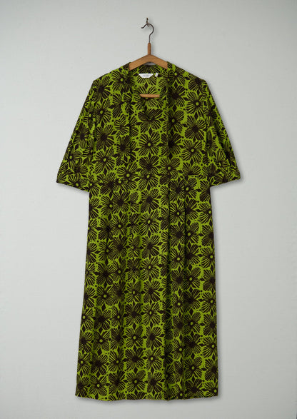 Reworn Tie Neck Print Dress Size 4 (1636) | Multi