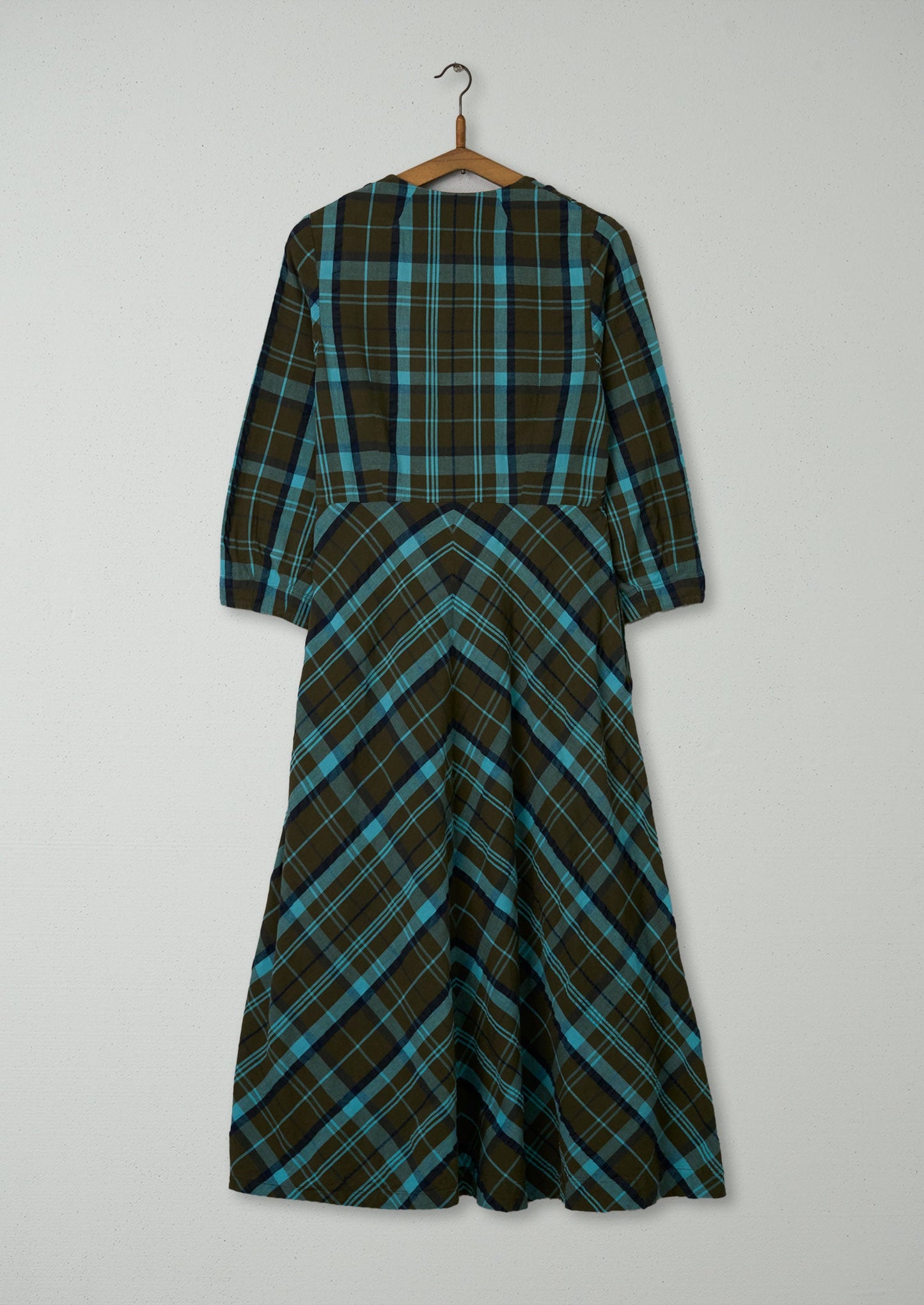 Reworn Check Seersucker Dress Size 04 (1618) | Multi