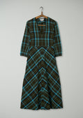 Reworn Check Seersucker Dress Size 04 (1618) | Multi