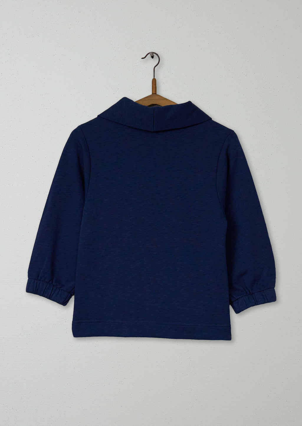 Reworn Loop Back Cotton Sweatshirt Size XXS (104) | Navy