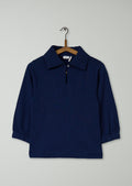 Reworn Loop Back Cotton Sweatshirt Size XXS (104) | Navy