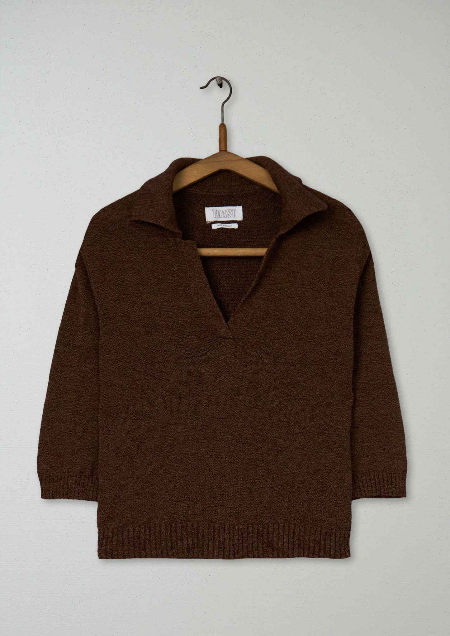 Reworn Half Sleeve Sweater Size XS (490) | Pecan