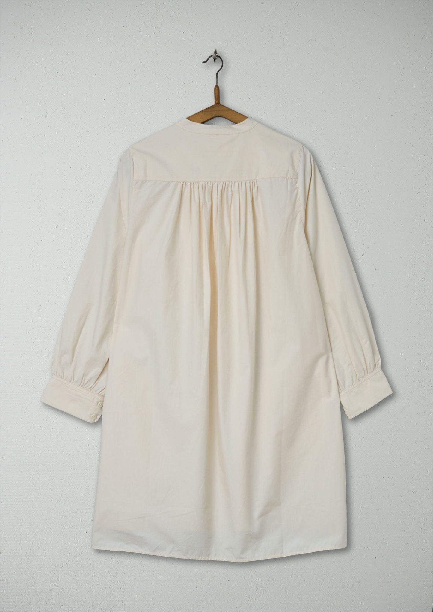 Reworn Cotton Long Shirt Size 6 (934) | Ecru