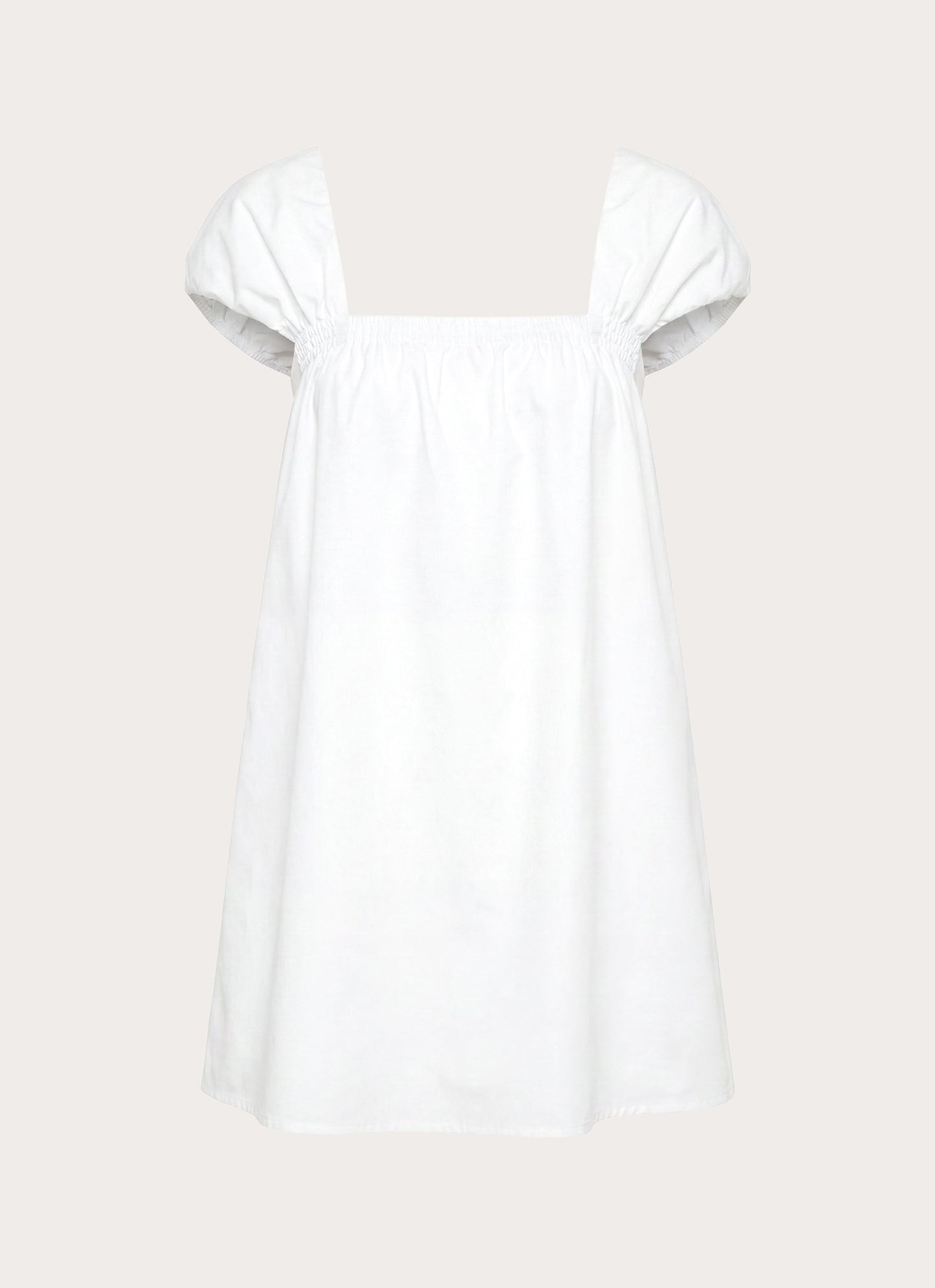 Sugar Blush Cotton Mini Dress - White