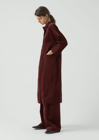 Organic Cord Tunic Dress | Beetroot