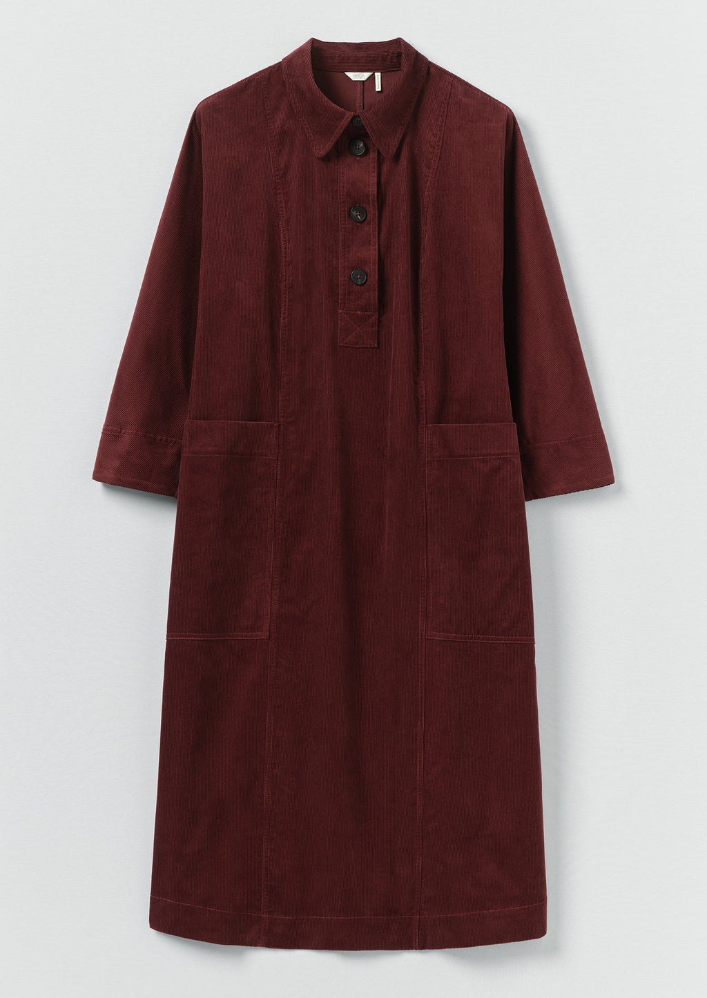 Organic Cord Tunic Dress | Beetroot