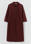 Organic Cord Tunic Dress | Beetroot