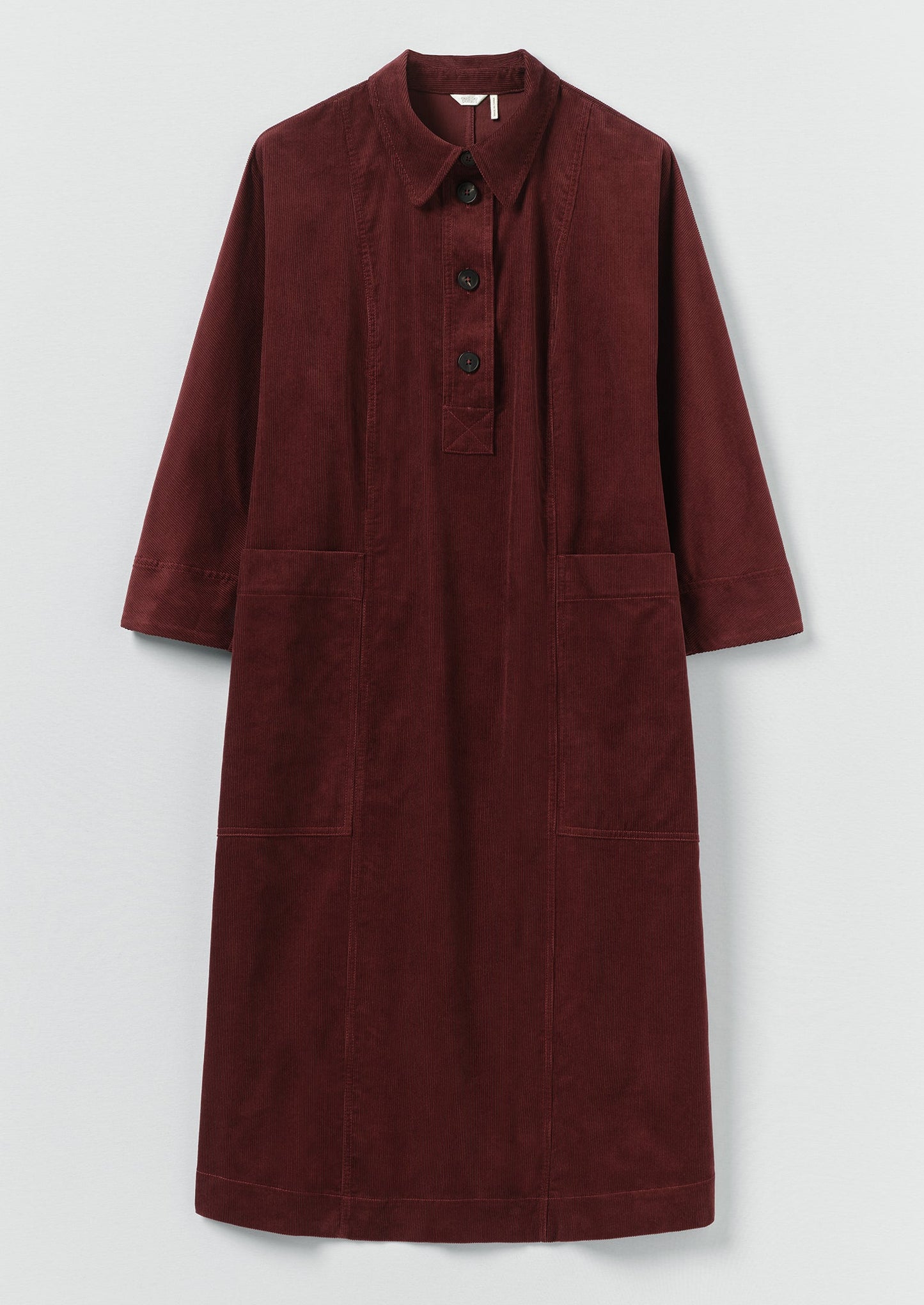 Organic Cord Tunic Dress | Beetroot
