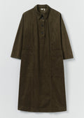 Organic Cord Tunic Dress | Tent Green