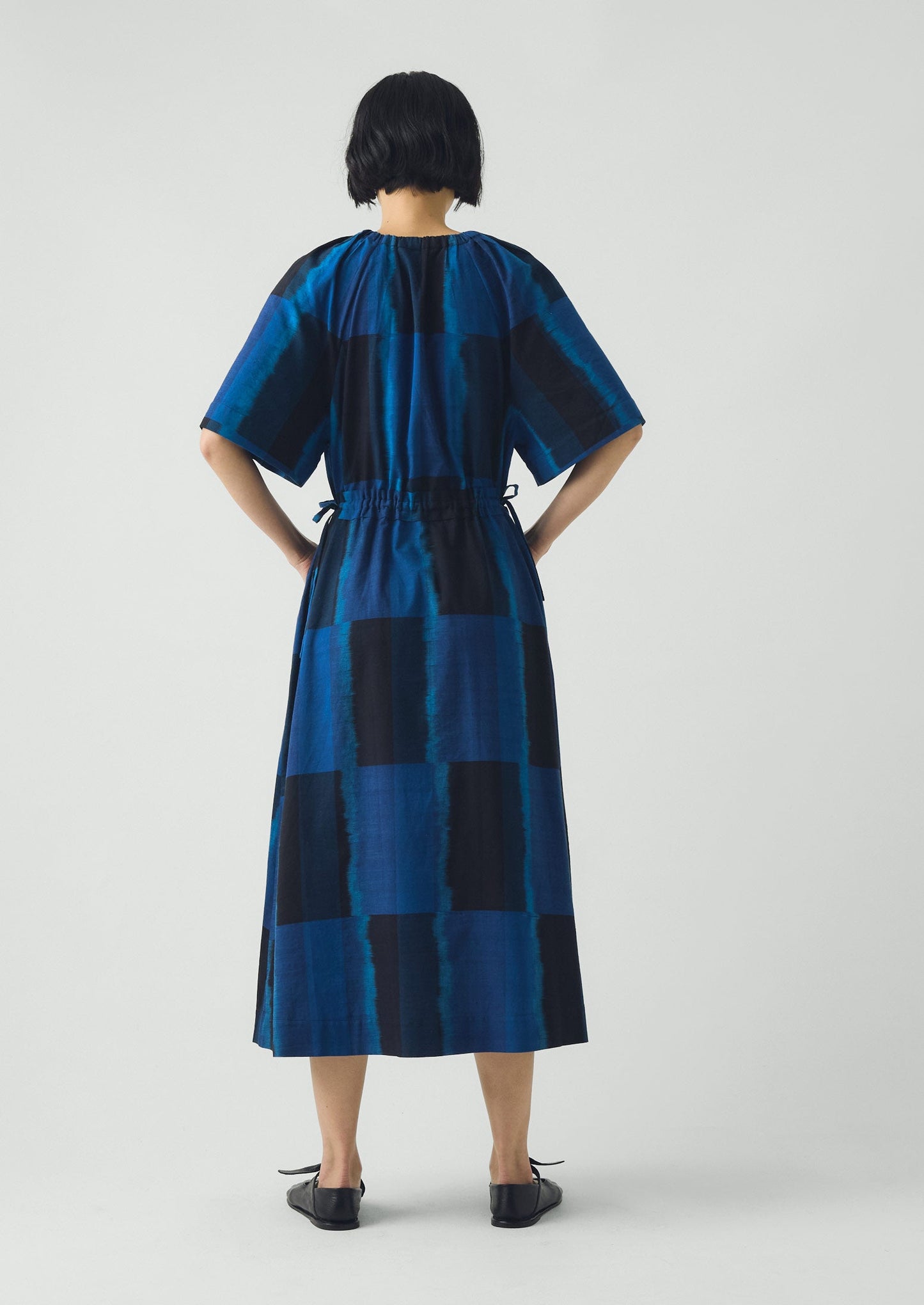 Sobremesa Cotton Ikat Dress | Bright Blue