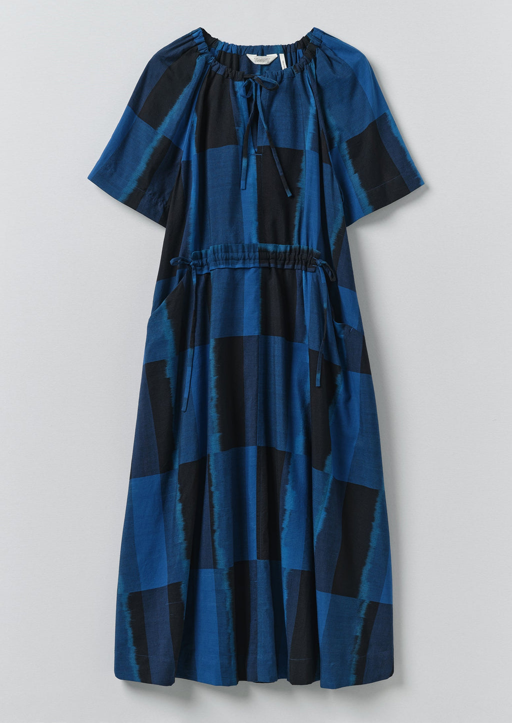Sobremesa Cotton Ikat Dress | Bright Blue