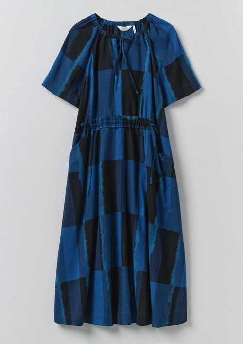 Sobremesa Cotton Ikat Dress | Bright Blue