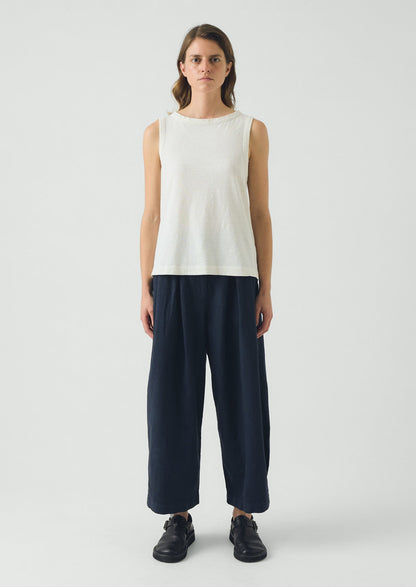 Sian Garment Dyed Organic Cotton Tank Top | Chalk