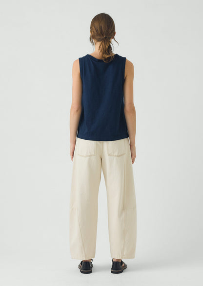 Sian Garment Dyed Organic Cotton Tank Top | Duffle Blue