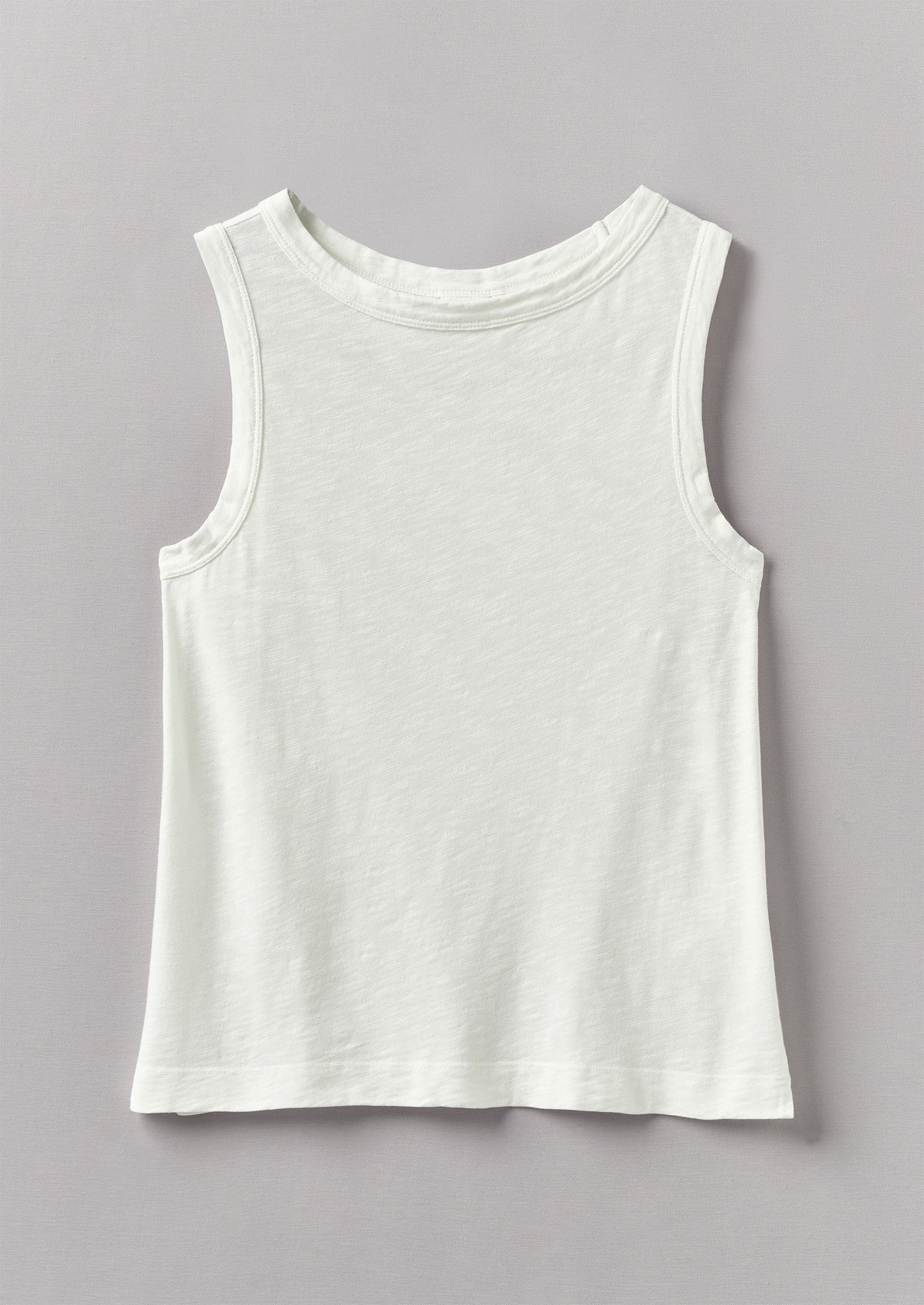 Sian Garment Dyed Organic Cotton Tank Top | Chalk