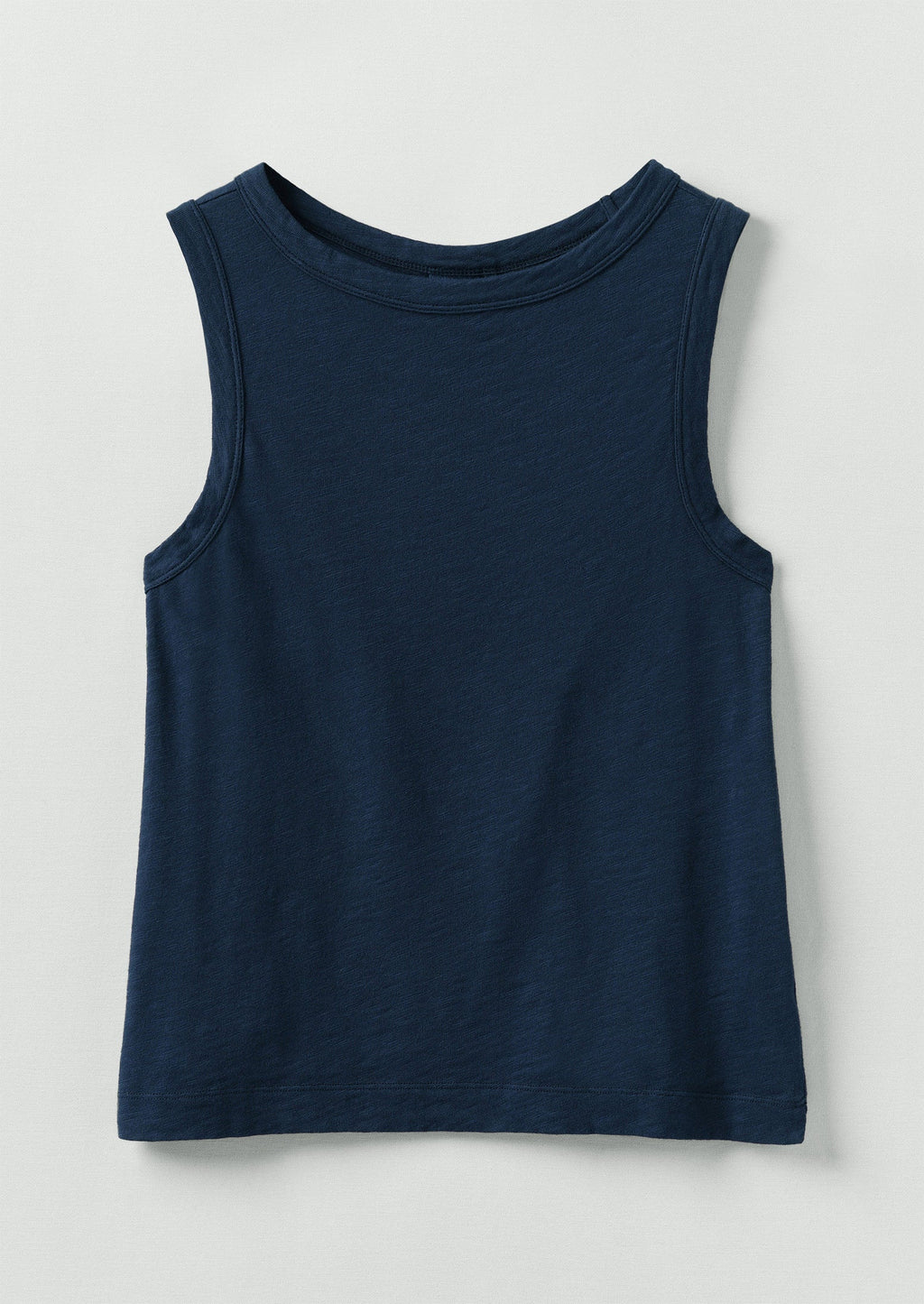 Sian Garment Dyed Organic Cotton Tank Top | Duffle Blue
