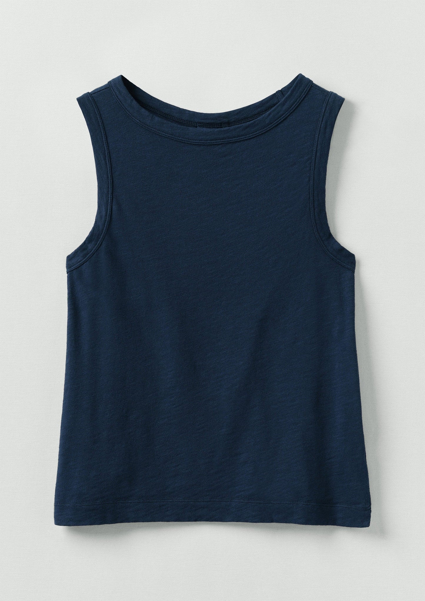 Sian Garment Dyed Organic Cotton Tank Top | Duffle Blue