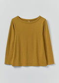 Lia Garment Dyed Boat Neck Tee | Honey
